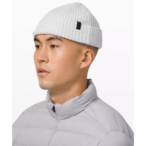 Lululemon Cotton Silk From the Top Gray Fold Over Unisex Golf Athletic Hat - Picture 1 of 7